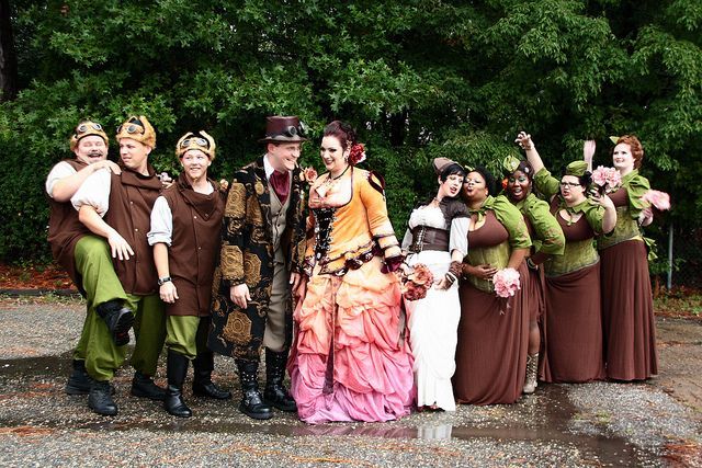 Steampunk wedding: варианты декора и нарядов свадьбы в стиле стимпанк, фото № 31