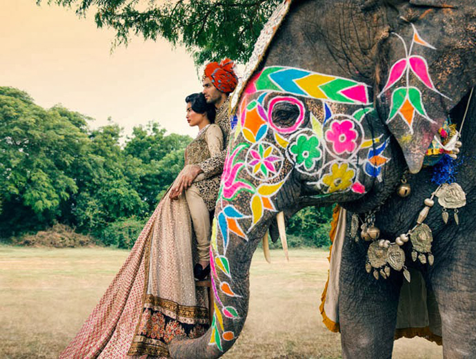 Потрясающе красивые свадебные наряды Индии, фото № 21