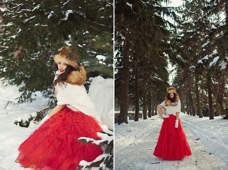 Зимняя современная свадьба в русском стиле: детали, создающие настроение, фото № 14