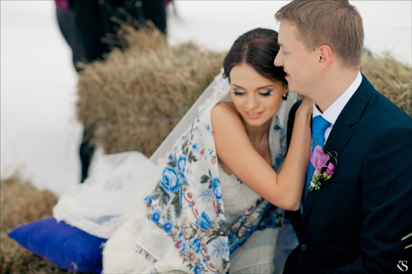 Зимняя современная свадьба в русском стиле: детали, создающие настроение, фото № 11