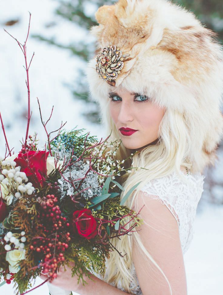 Зимняя современная свадьба в русском стиле: детали, создающие настроение, фото № 15