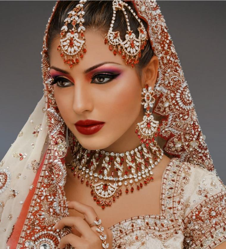 Потрясающе красивые свадебные наряды Индии, фото № 5