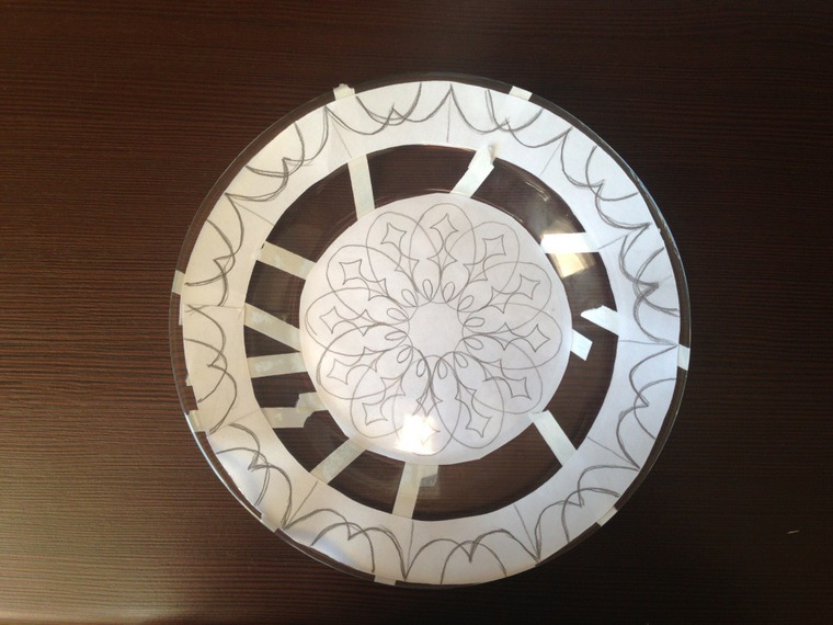 Точечная роспись декоративной тарелки: пошаговый мастер-класс, фото № 4