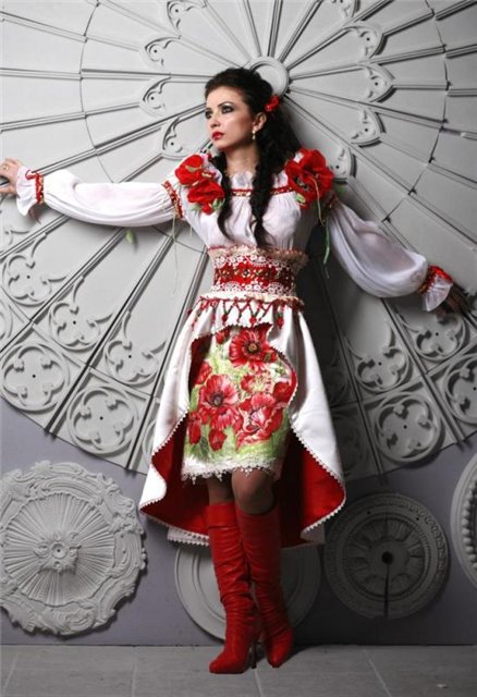 Красивые платья в украинском стиле, фото № 6