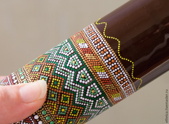 Точечная роспись бутылки в африканском стиле, фото № 28