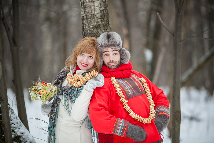 Зимняя современная свадьба в русском стиле: детали, создающие настроение, фото № 5
