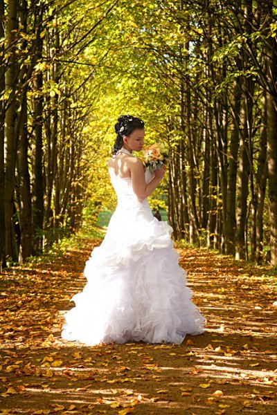 Осенняя свадьба: варианты декора, нарядов, аксессуаров, фото № 11