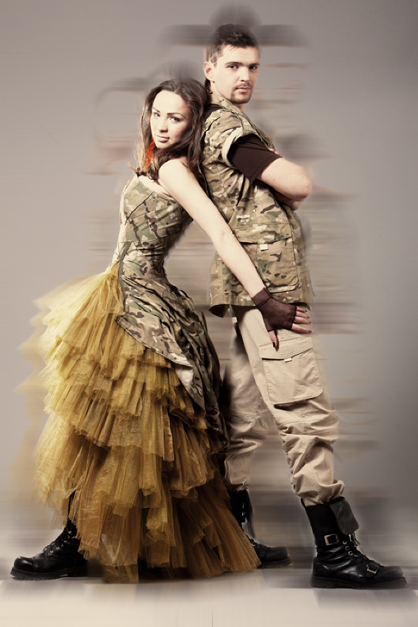 Многообразие стиля милитари: от войны до свадьбы, фото № 41