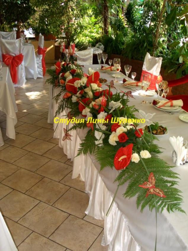 Флористическое оформление праздничного или свадебного стола в Крыму., фото № 4