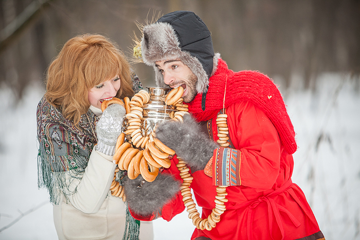 Зимняя современная свадьба в русском стиле: детали, создающие настроение, фото № 2