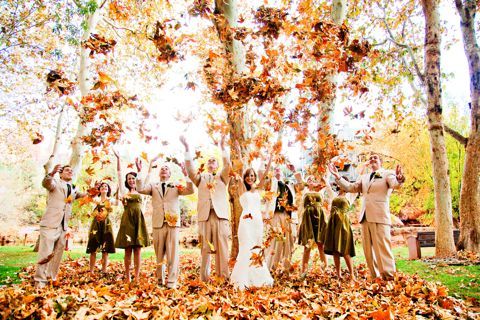 Осенняя свадьба: варианты декора, нарядов, аксессуаров, фото № 35
