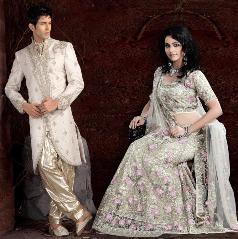 Потрясающе красивые свадебные наряды Индии, фото № 15