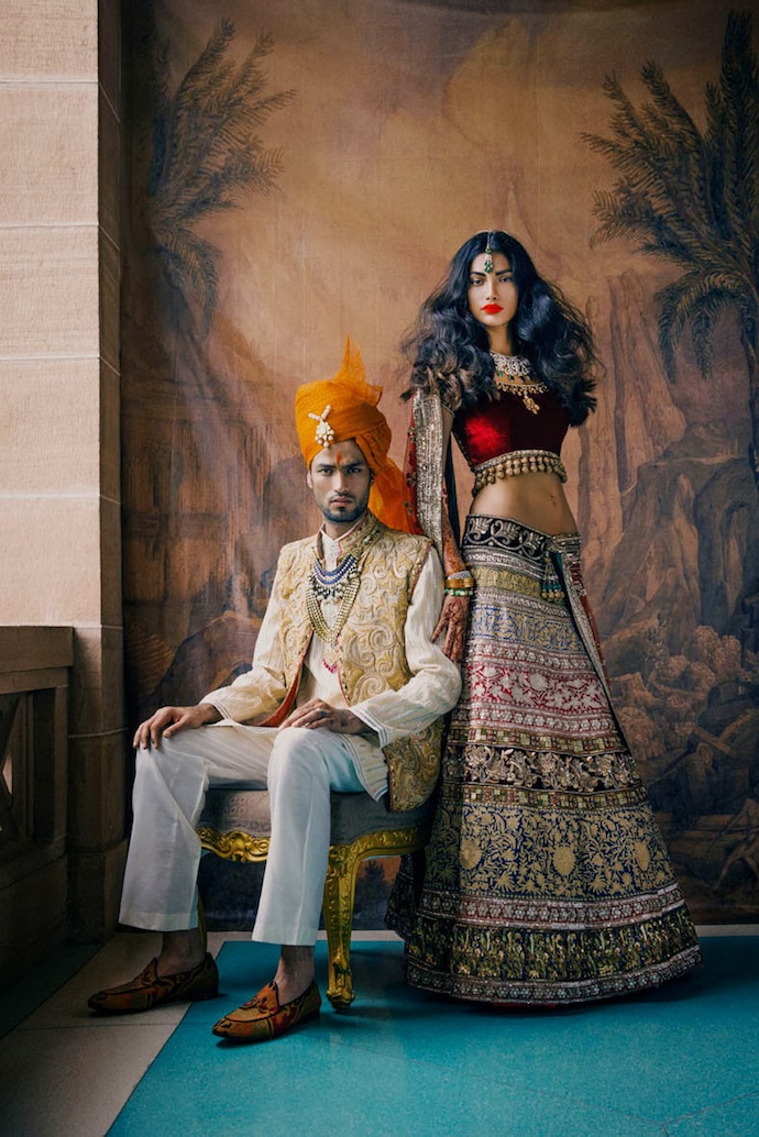 Потрясающе красивые свадебные наряды Индии, фото № 20
