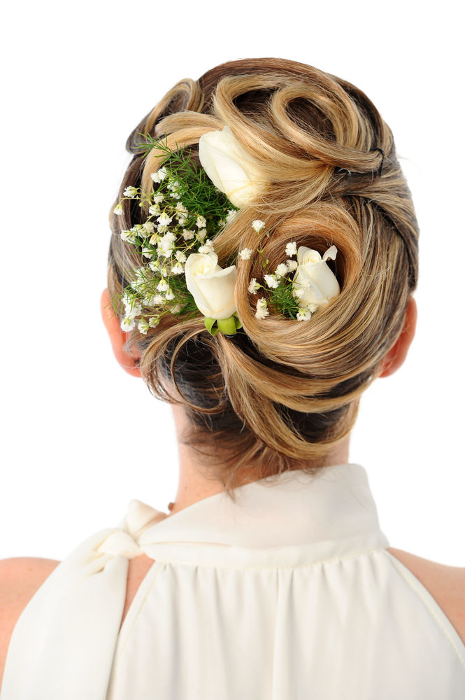 Цветы в причёске невесты, фото № 21
