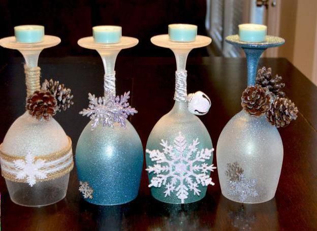 Бокалы, фужеры, стаканы и вазочки — 50 украшений для праздника, фото № 23