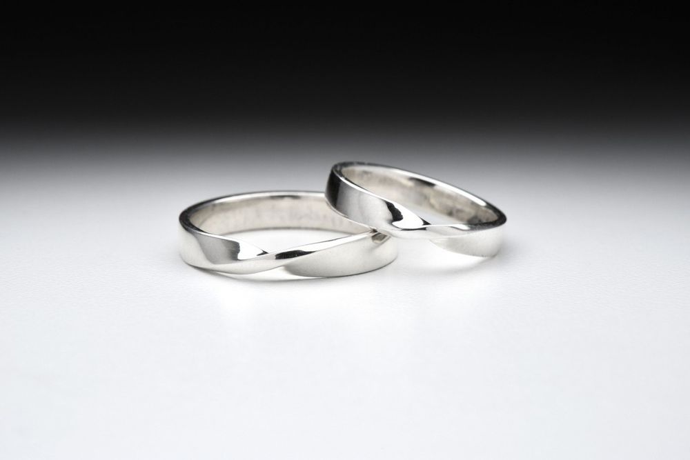 Необычные обручальные кольца из серебра ручной работы, фото № 11