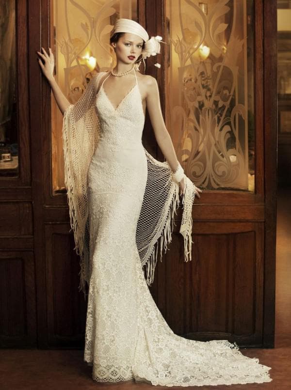 Дизайнерское свадебное платье в ретро стиле