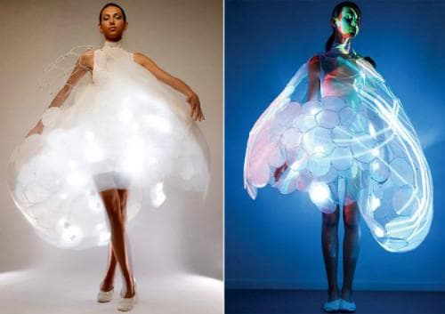 Платье со светодиодами