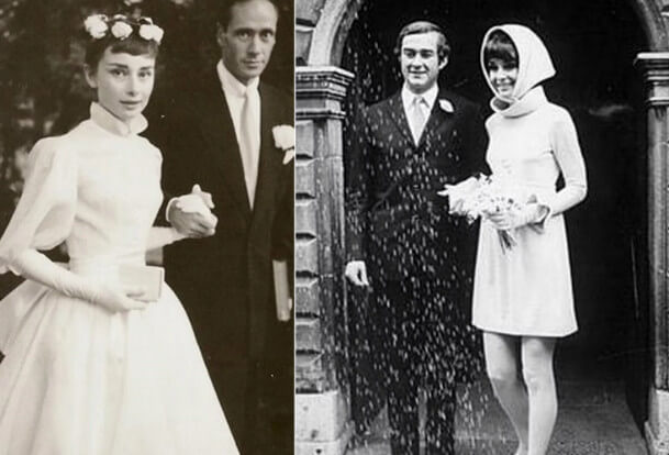 Костюм жениха и платье невесты из 60-х годов прошлого столентия старые фото