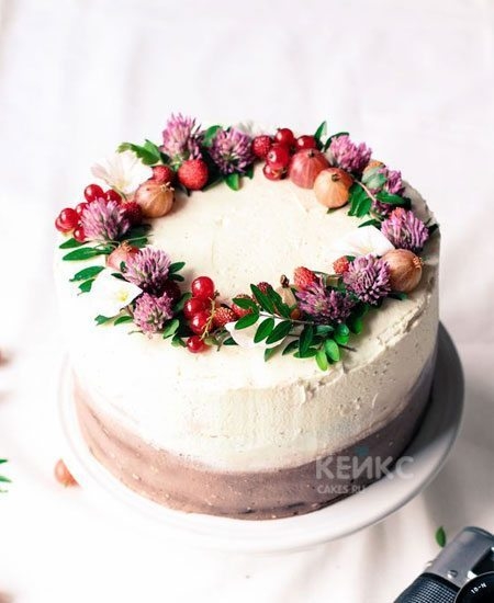 Торты с ягодами и цветами подборка фото (13)