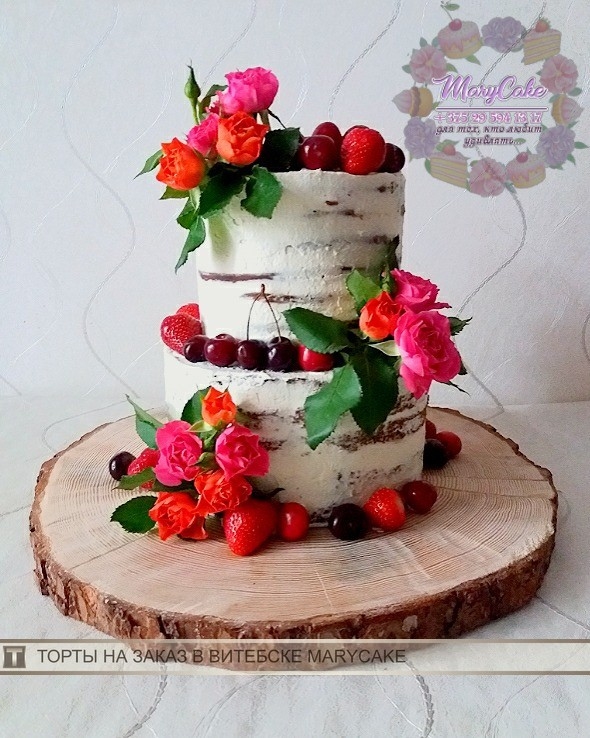Торты с ягодами и цветами подборка фото (9)