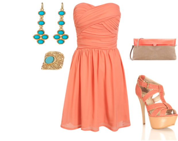 С чем носить персиковое платье? Подбираем гармоничный образ
