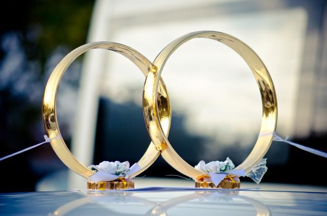свадебные кольца на машину своими руками