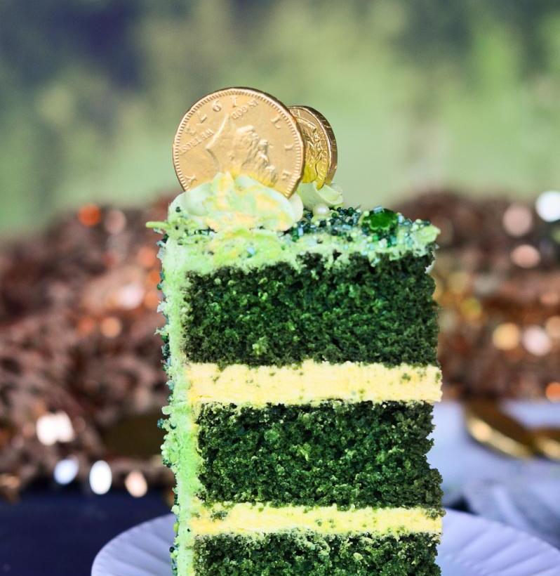 как сделать зеленый торт