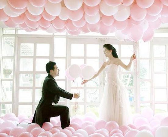 украшение зала на свадьбу шарами своими руками