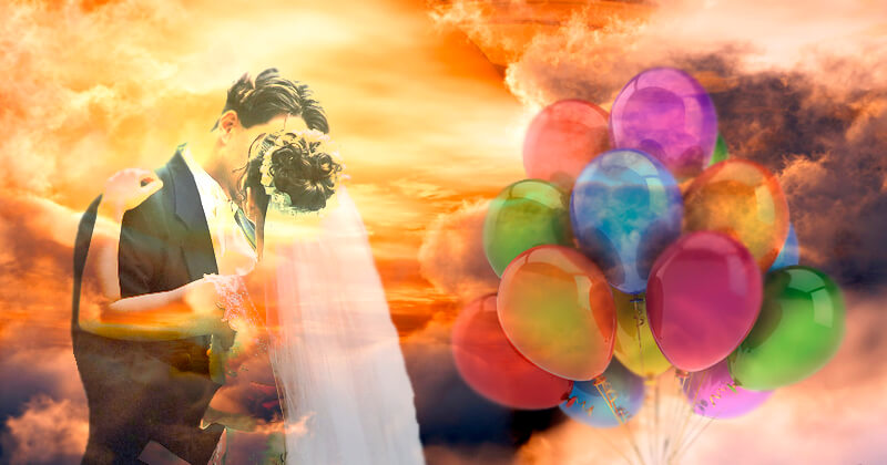 Воздушные шары по сценарию на 10 лет свадьбы