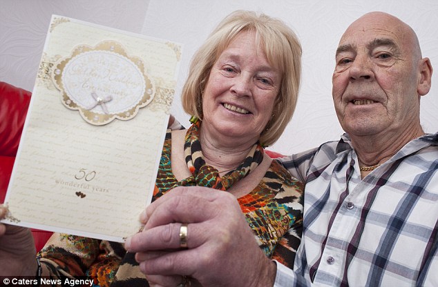 Shirley and Frank Hendley, 66 and 69, are celebrating their golden wedding anniversary of 50 years, having married on Shirley