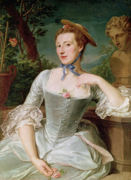 1745-50 (c.) Francois Hubert Drouais. Jeanne Antoinette Poisson