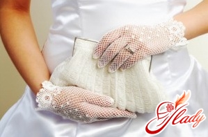 свадебные перчатки короткие фото