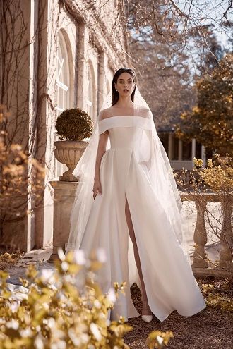 минимализм платье для невест