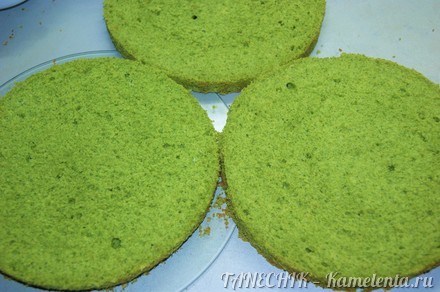Приготовление рецепта Торт &quot;Изумрудный бархат&quot; (Emerald Velvet Cake) шаг 14
