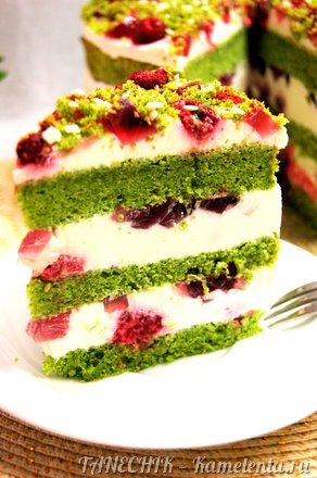 Приготовление рецепта Торт &quot;Изумрудный бархат&quot; (Emerald Velvet Cake) шаг 24