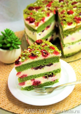 Приготовление рецепта Торт &quot;Изумрудный бархат&quot; (Emerald Velvet Cake) шаг 23