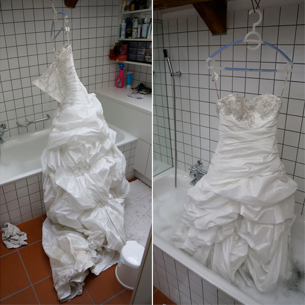 Стирать свадебное платье можно, но подойти к вопросу надо с умом!