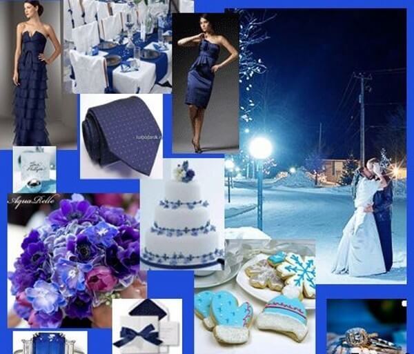 Синий букет - свадьба в синих тонах