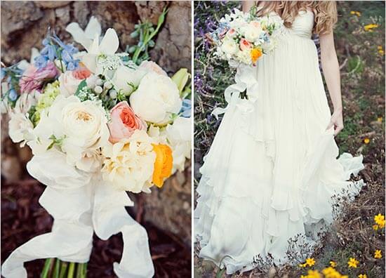 Невеста в винтажном платье