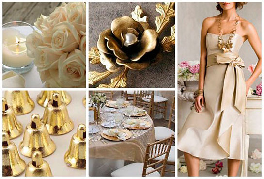 идеи для свадьбы в золотом стиле