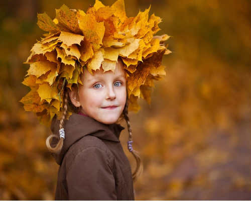 Золотая осень: детская фотосессия 9