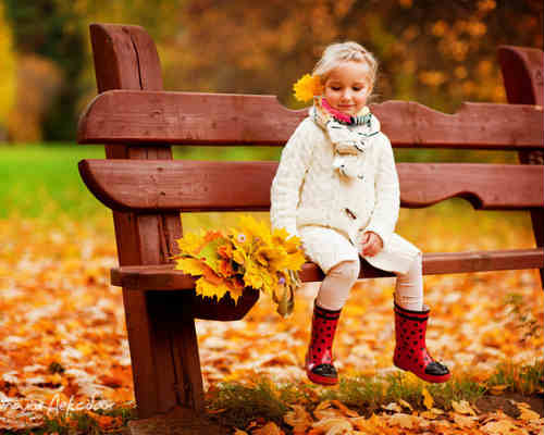 Золотая осень: детская фотосессия 3