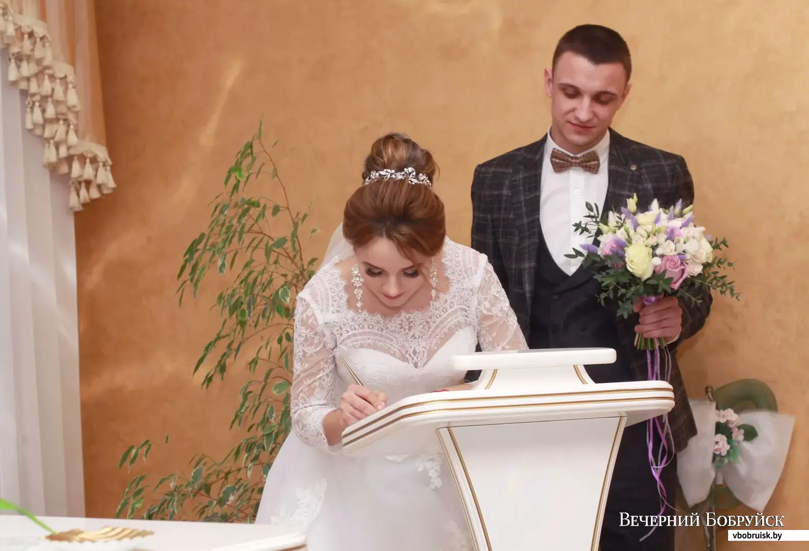 В субботу 1 февраля  узаконили свои отношения бобруйчане Павел и Ксения Зыковы.