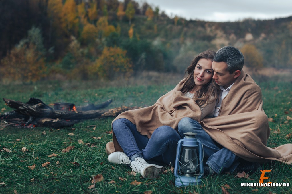 Осенняя фотосессия пары Чебоксары