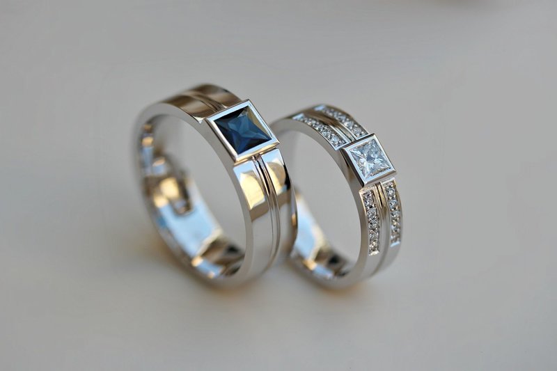 Эксклюзивные кольца на свадьбу с бриллиантом