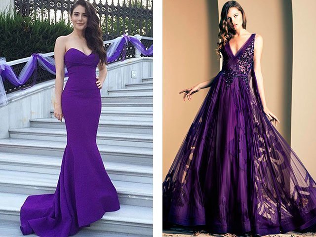 Фиолетовое или сиреневое платье на все случаи жизни