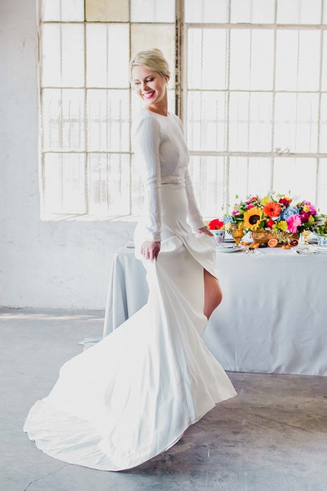 Свадебное платье в стиле лофт