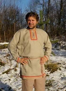 Русский костюм из льна