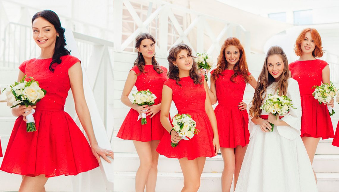 Как выбрать красивые платья для подружек невесты